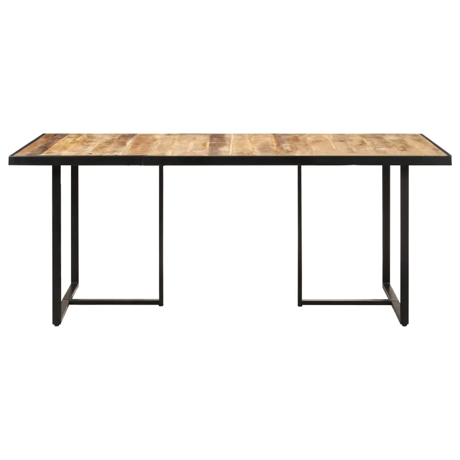 Table de salle à manger 160 cm Bois de manguier brut - 2