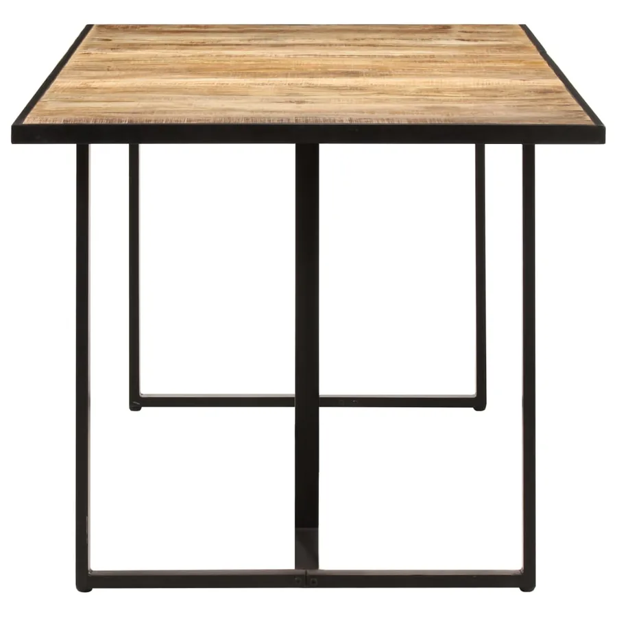 Table de salle à manger 160 cm Bois de manguier brut - 3