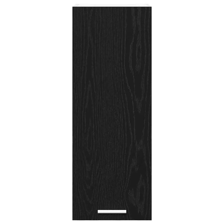 Armoire suspendue Chêne noir et Blanc 30 x 31 x 80 cm - 6