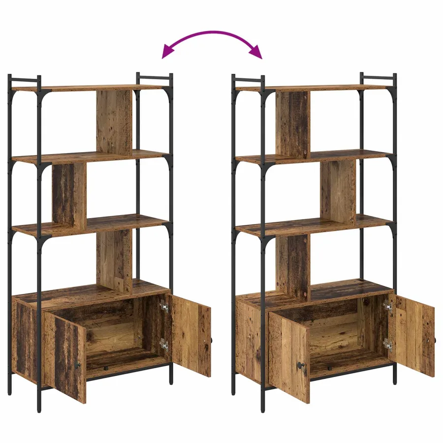 Bibliothèque 76,5 x 30 x 154,5 cm Bois d'ingénierie - 11