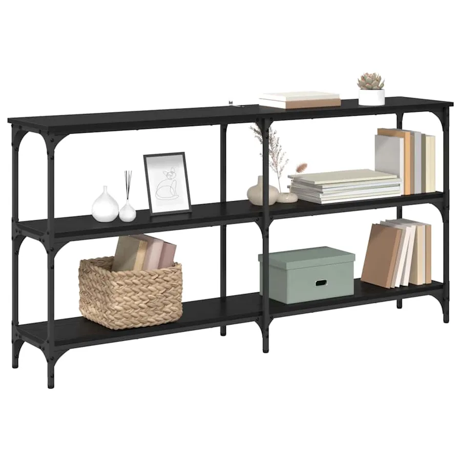 Table console Chêne noir 150 x 29 x 75 cm - 3