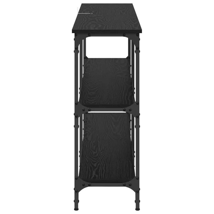 Table console Chêne noir 150 x 29 x 75 cm - 6