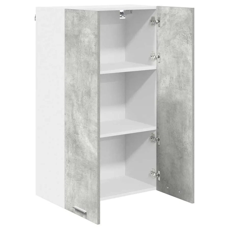 Armoire suspendue Gris béton 60 x 31 x 100 cm Bois d'ingénierie - 5