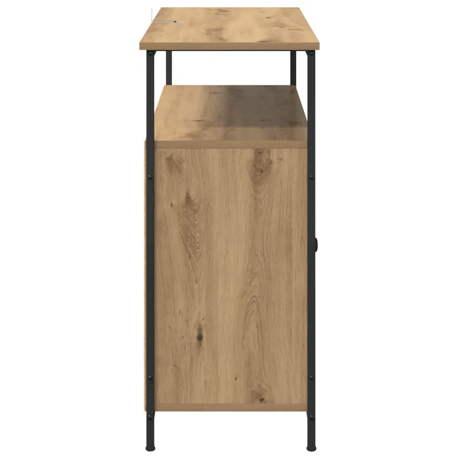 Buffet Chêne artisanal 100 x 35 x 80 cm Bois d'ingénierie - 7