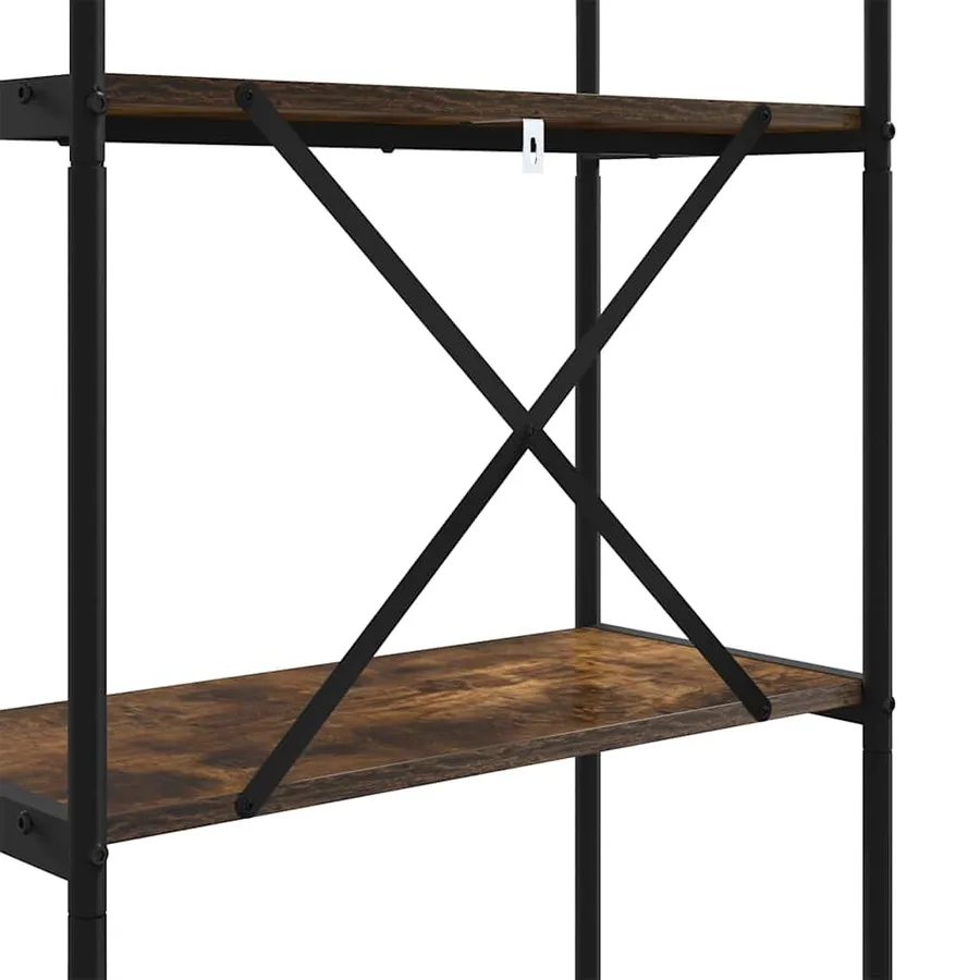Étagère Chêne fumé 60 x 30 x 183 cm Bois d'ingénierie - 9