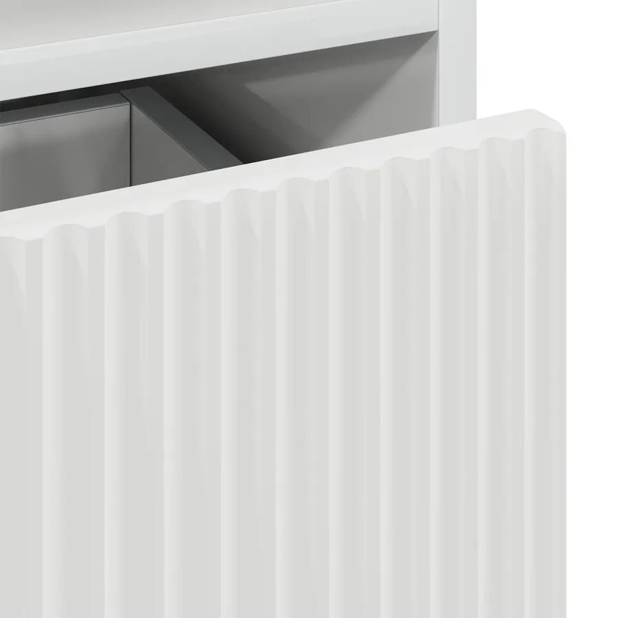 Cabinet de salle de bain Blanc brillant 31,5 x 33 x 190 cm - 11