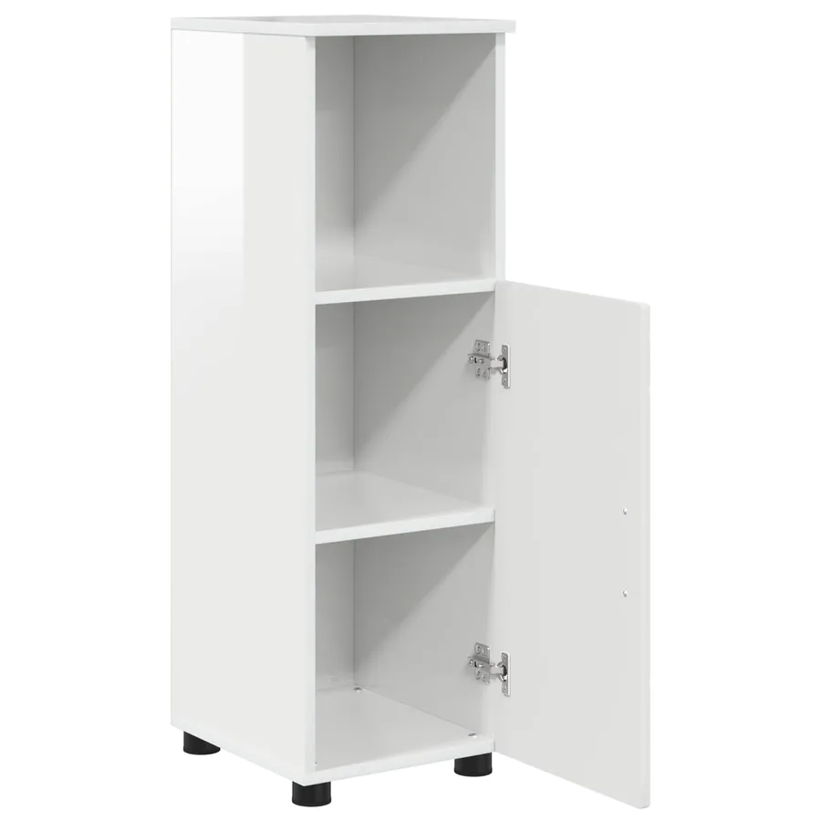 Cabinet de salle de bain Blanc brillant 30 x 35 x 95 cm - 5