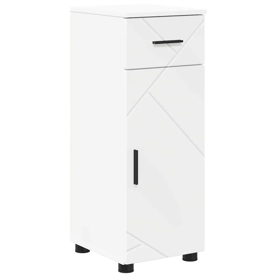 Cabinet de salle de bain avec tiroir Blanc 30 x 35 x 80 cm - 2