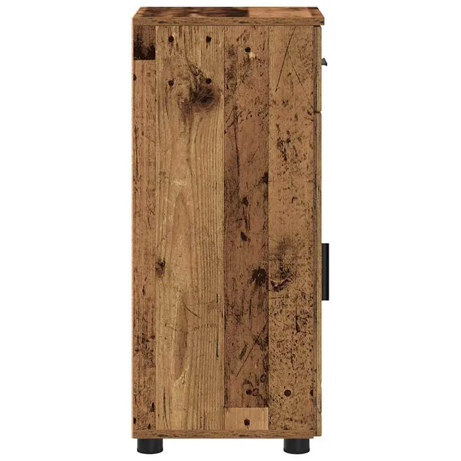 Cabinet de salle de bain avec porte Bois Ancien 30 x 35 x 80 cm - 7