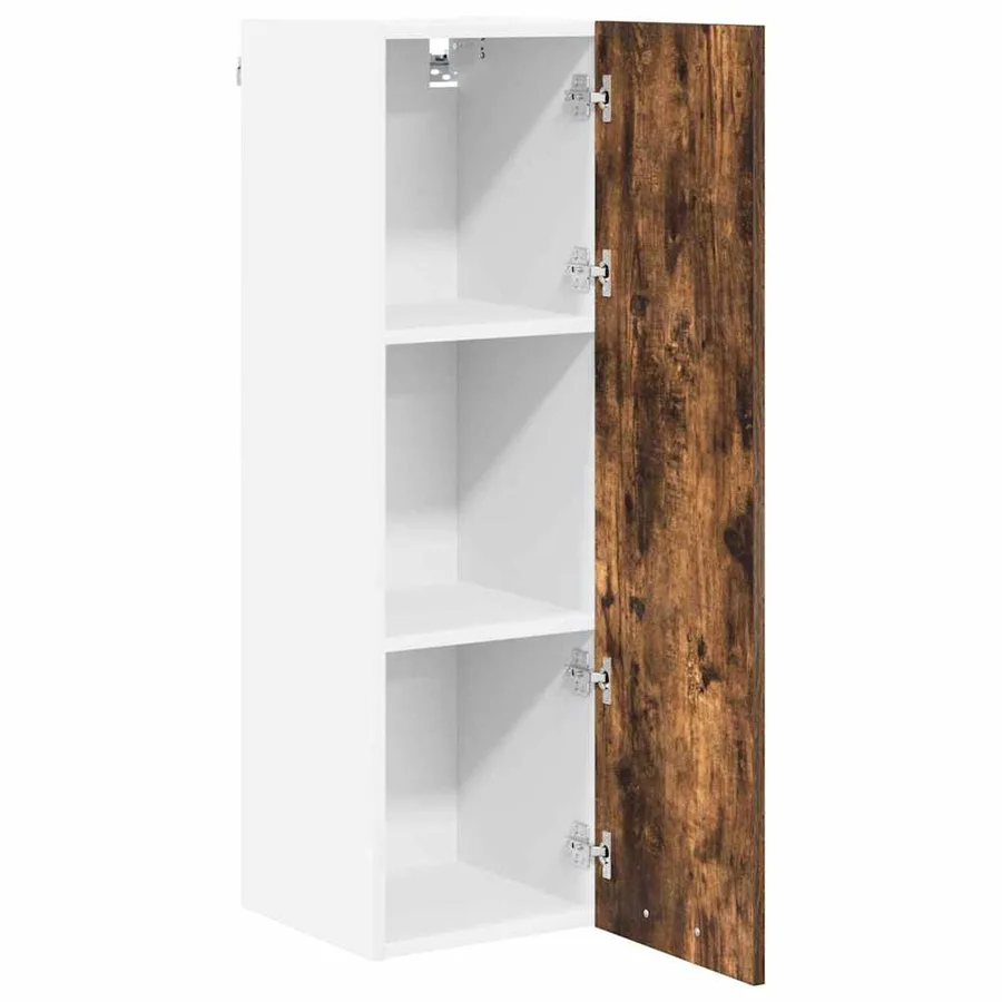 Armoire suspendue Chêne fumé 30 x 31 x 100 cm Bois d'ingénierie - 5