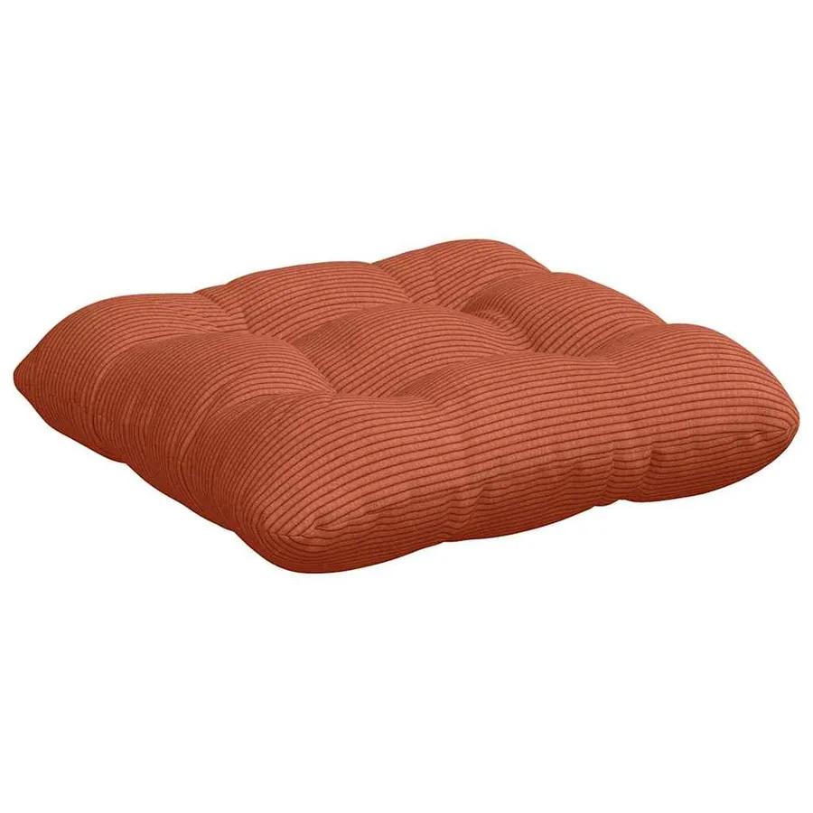 Coussins de siège 4 pcs Rouge orange 45 x 45 cm - 5
