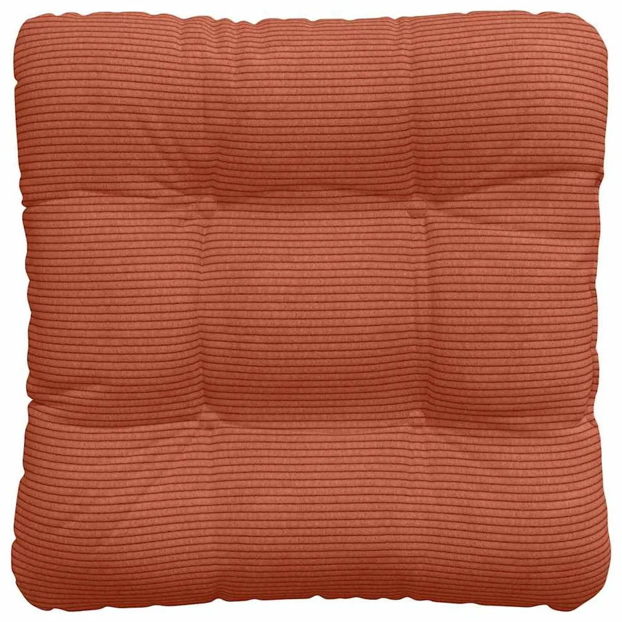 Coussins de siège 4 pcs Rouge orange 45 x 45 cm - 7