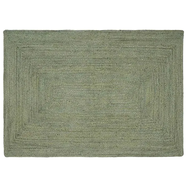 Tapis de surface Rectangulaire Vert olive 120 x 170 cm Jute