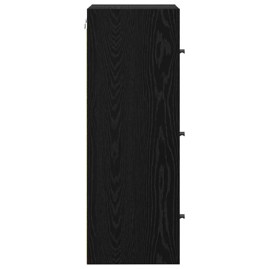 Meuble mural Chêne noir 35 x 37 x 102 cm Bois d'ingénierie - 7