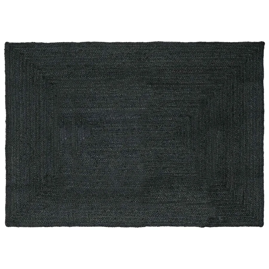 Tapis de surface Rectangulaire Gris foncé 200 x 290 cm Jute