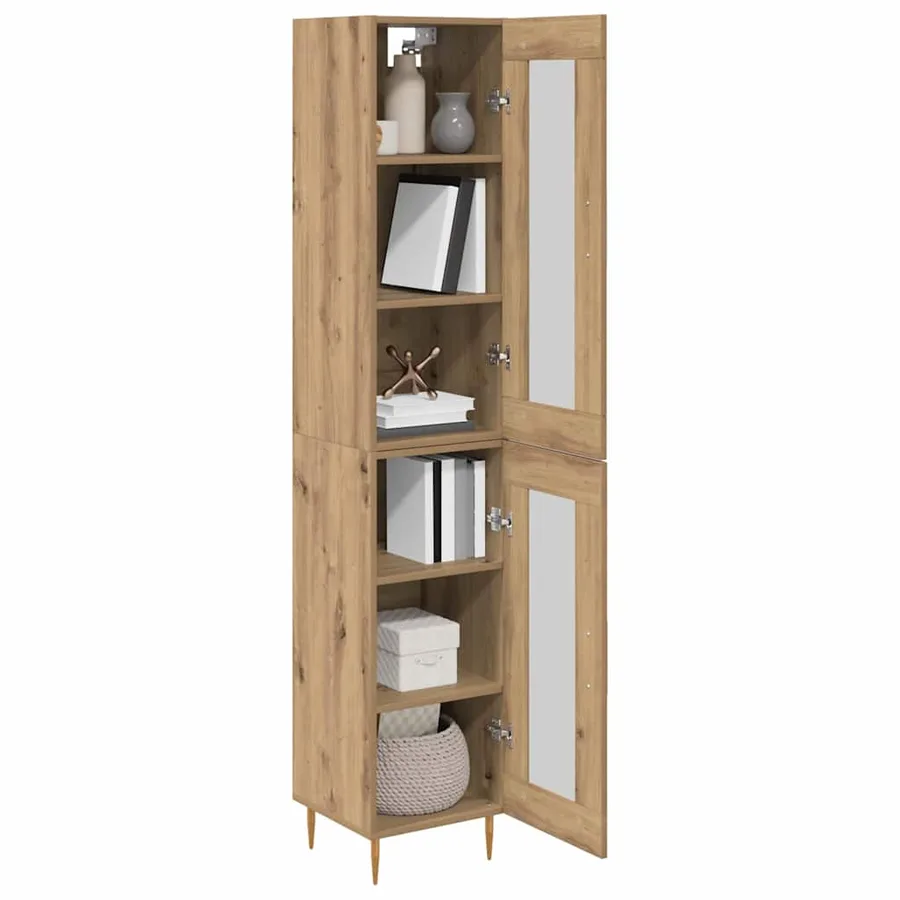 Haut Armoire 2 pcs Chêne artisanal 34,5 x 34 x 180 cm - 3