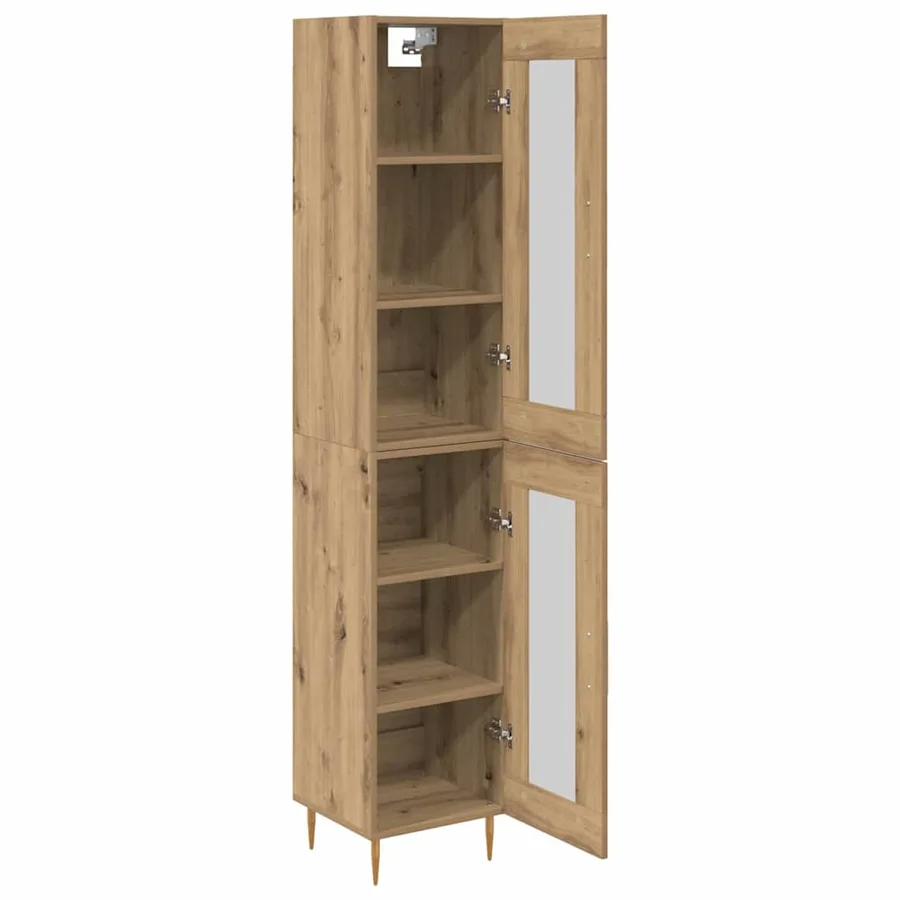 Haut Armoire 2 pcs Chêne artisanal 34,5 x 34 x 180 cm - 5