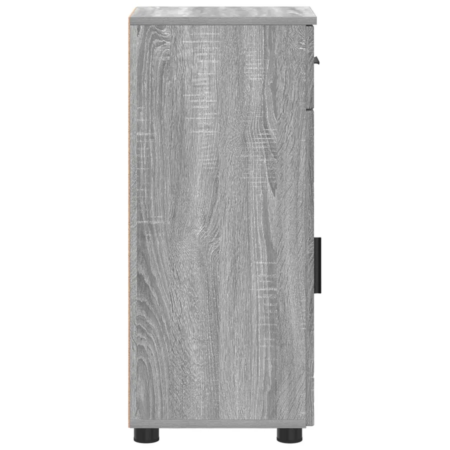Cabinet de salle de bain avec porte Gris Sonoma 30 x 35 x 80 cm - 7