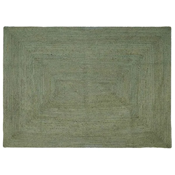 Tapis de surface Rectangulaire Vert olive 200 x 290 cm Jute