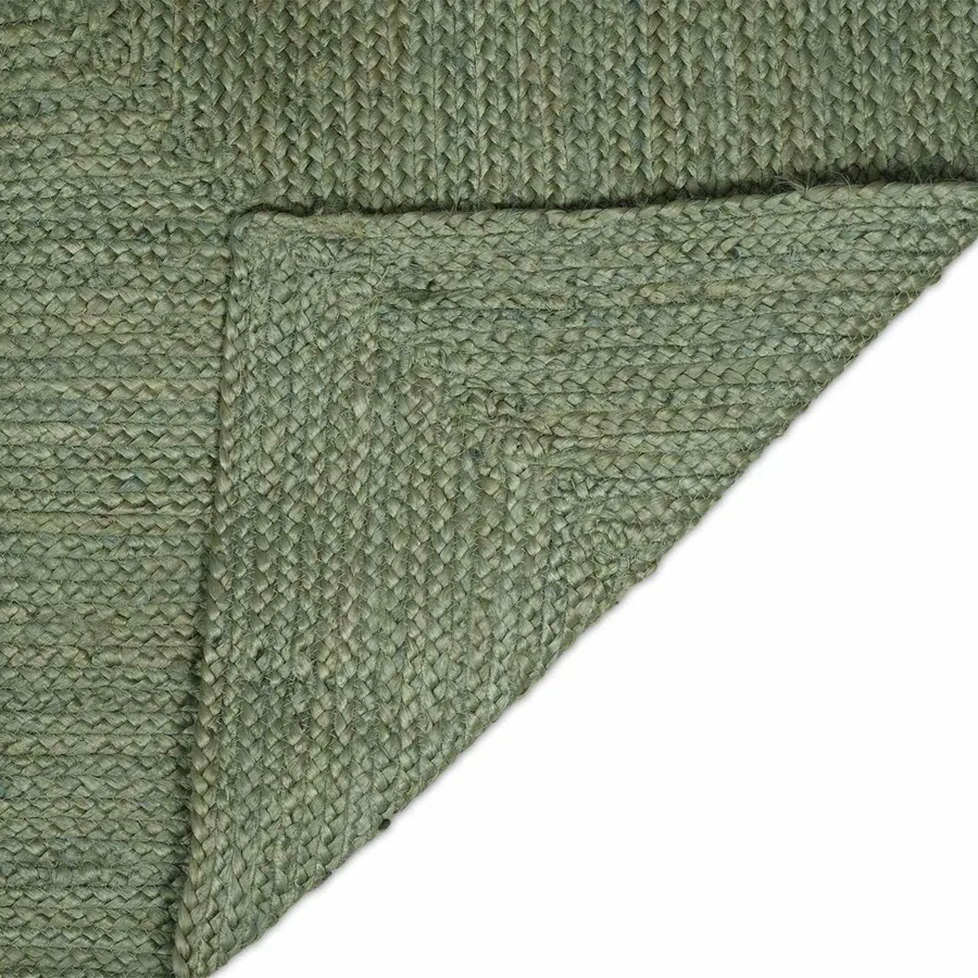 Tapis de surface Rectangulaire Vert olive 200 x 290 cm Jute - 3