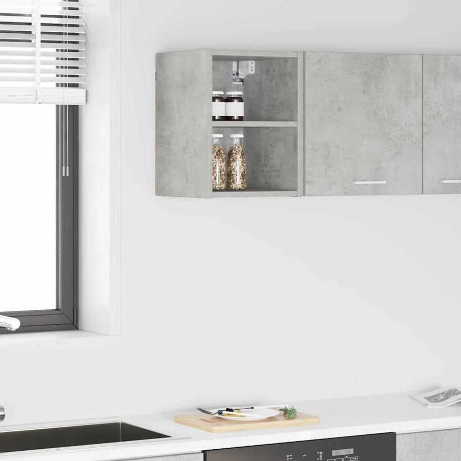 Armoire suspendue avec stockage Gris béton 30 x 29,5 x 40 cm