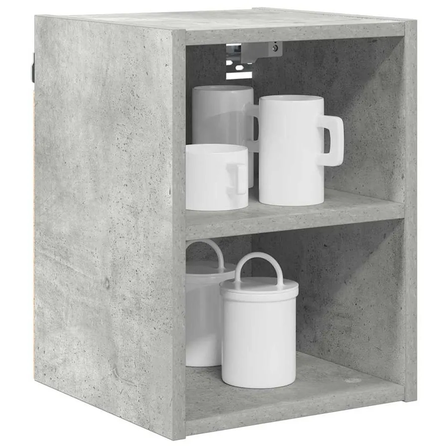 Armoire suspendue avec stockage Gris béton 30 x 29,5 x 40 cm - 3