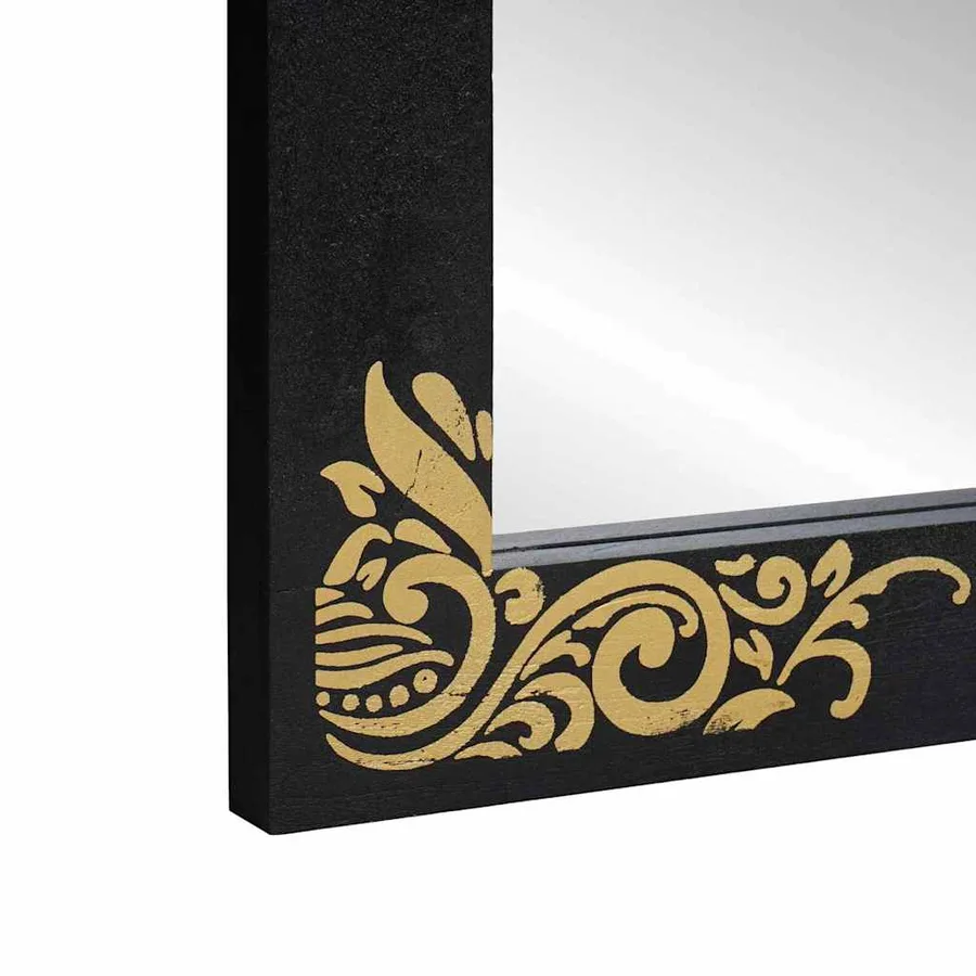 Miroir de salle de bain Noir et argent 70 x 50 x 2,5 cm - 5