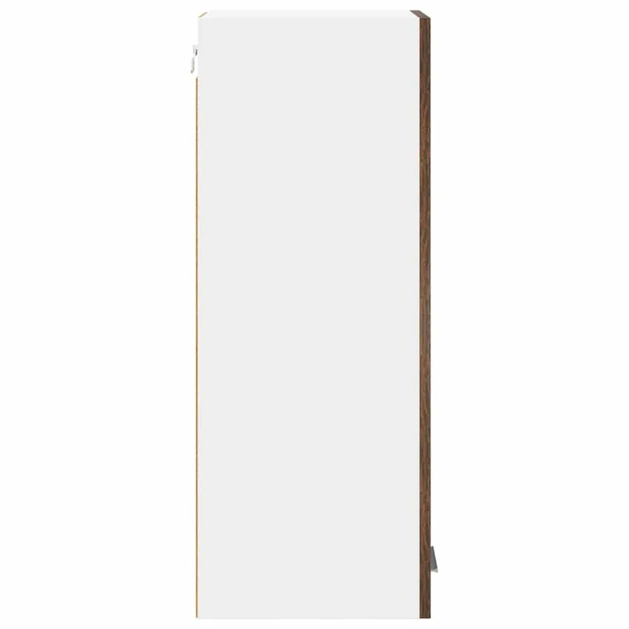 Armoire suspendue Chêne fumé et Blanc 30 x 31 x 80 cm - 7