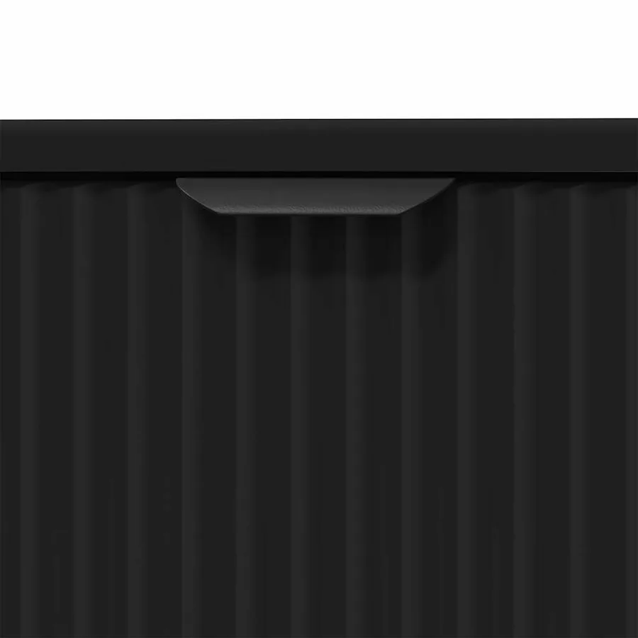 Meuble de Lavabo de Salle de Bain Noir 60,5 x 33,5 x 61 cm - 9