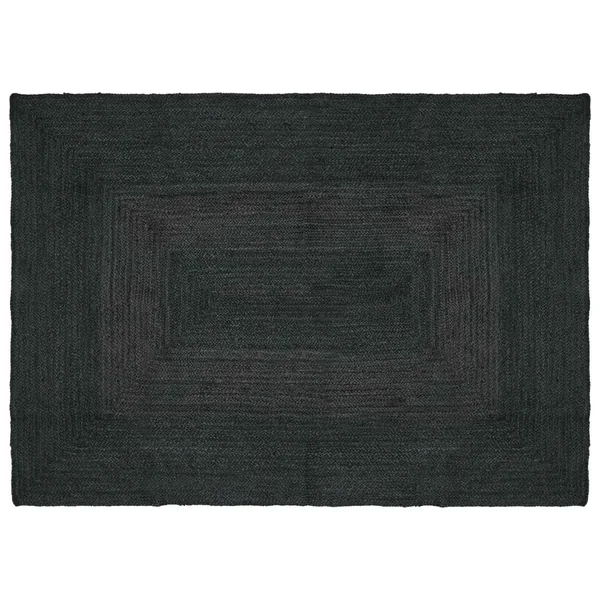Tapis de surface Rectangulaire Gris foncé 120 x 170 cm Jute