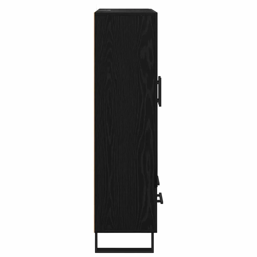 Haut Armoire Chêne noir 69,5 x 30 x 115 cm Bois d'ingénierie - 7