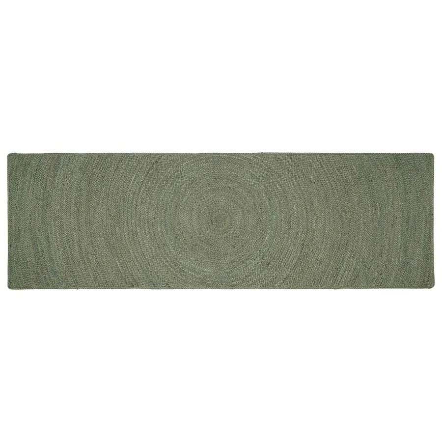Tapis de surface Vert olive 80 x 250 cm Jute