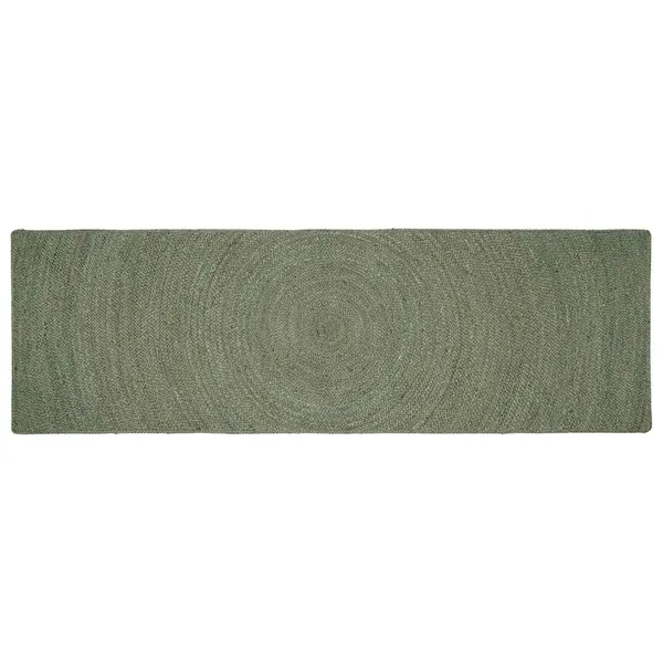 Tapis de surface Vert olive 80 x 250 cm Jute