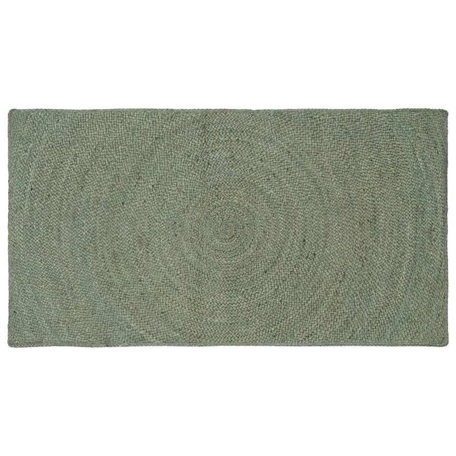 Tapis de surface Vert olive 60 x 110 cm Jute