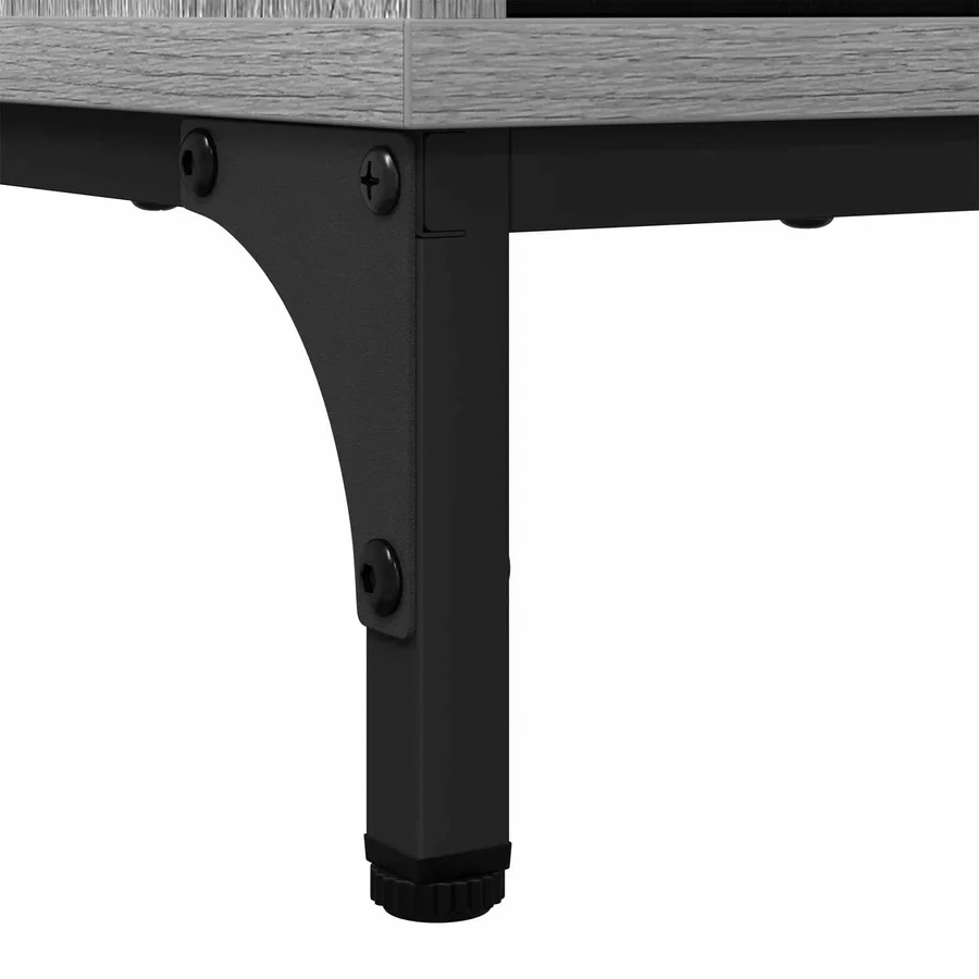 Buffet Gris Sonoma 89,5 x 33 x 82 cm Bois d'ingénierie - 10