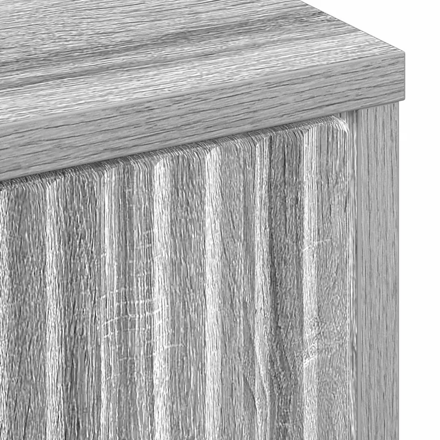 Buffet Gris Sonoma 89,5 x 33 x 82 cm Bois d'ingénierie - 11