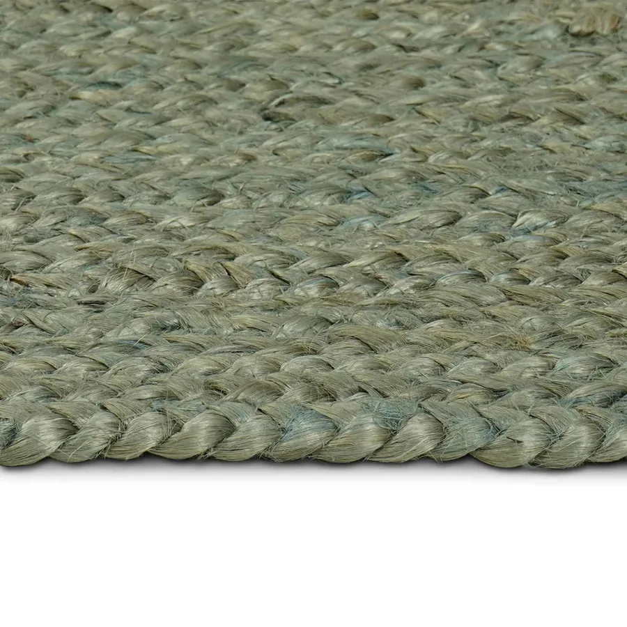 Tapis de surface Vert olive 140 x 200 cm Jute - 4
