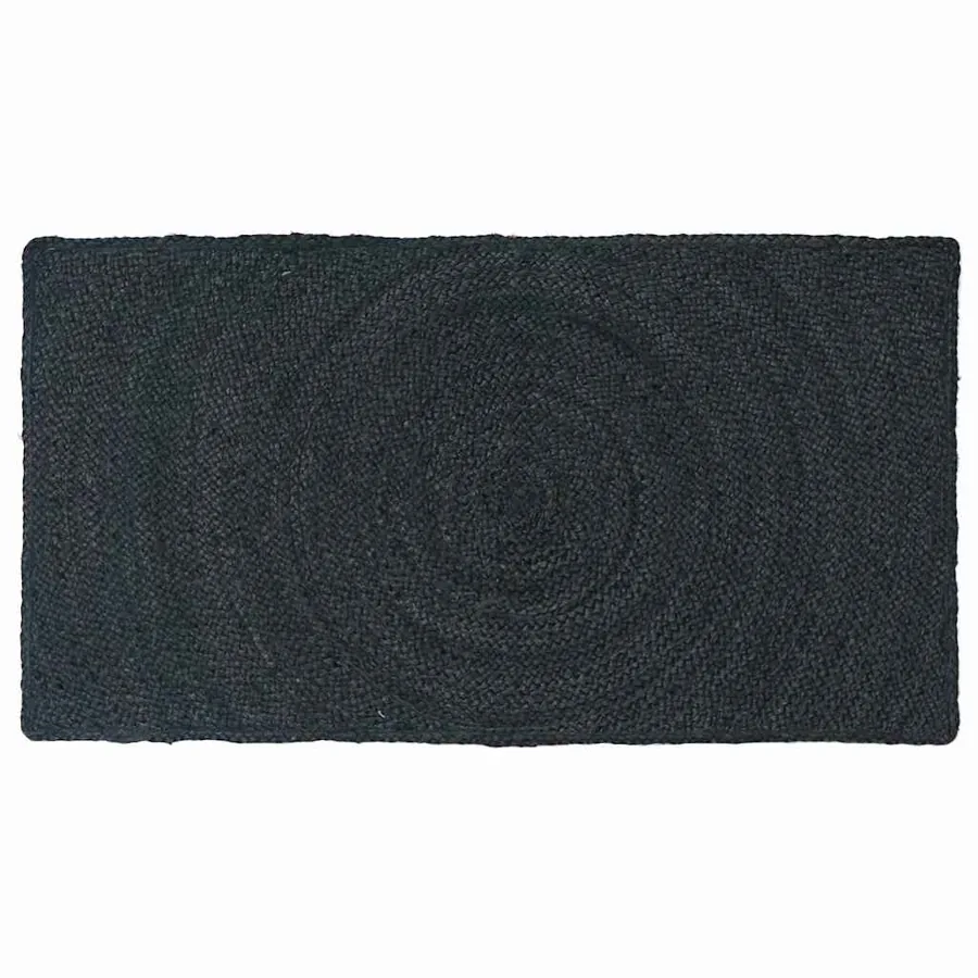 Tapis de surface Gris foncé 60 x 110 cm Jute