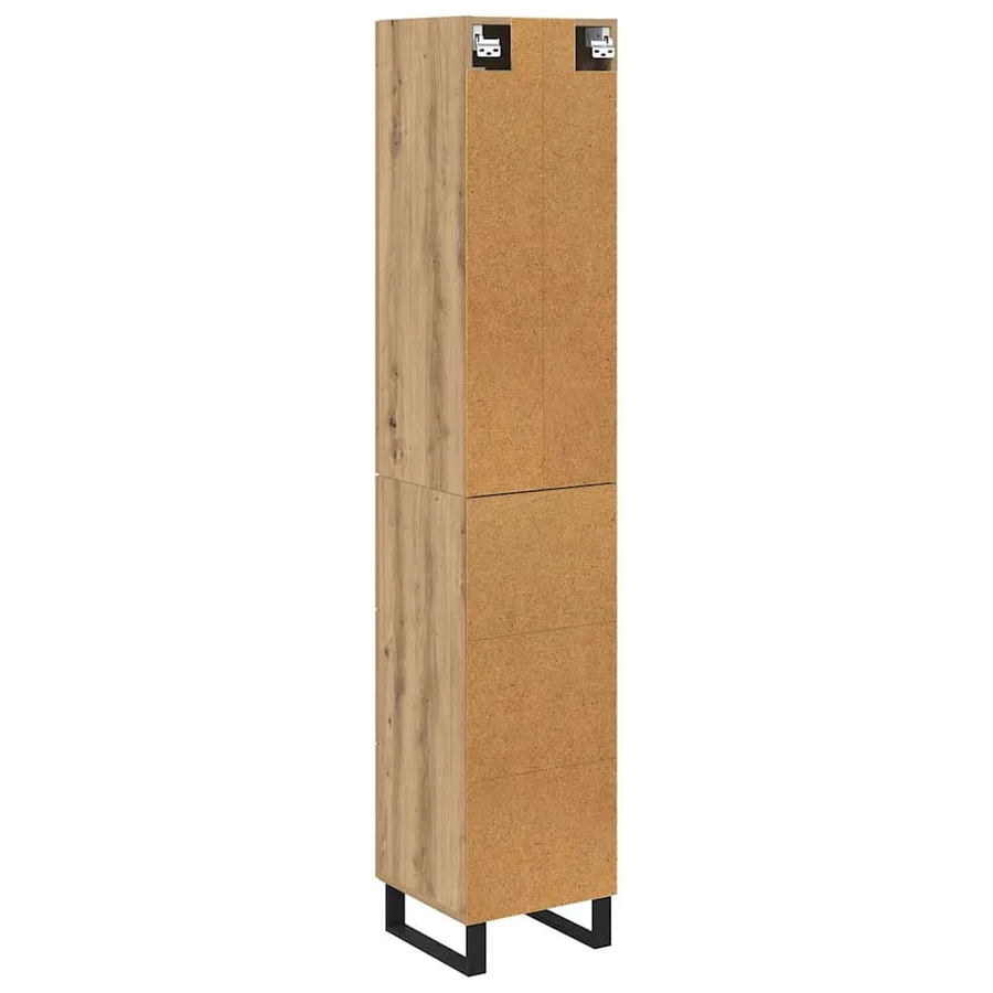 Haut Armoire Chêne artisanal 34,5 x 34 x 180 cm - 10