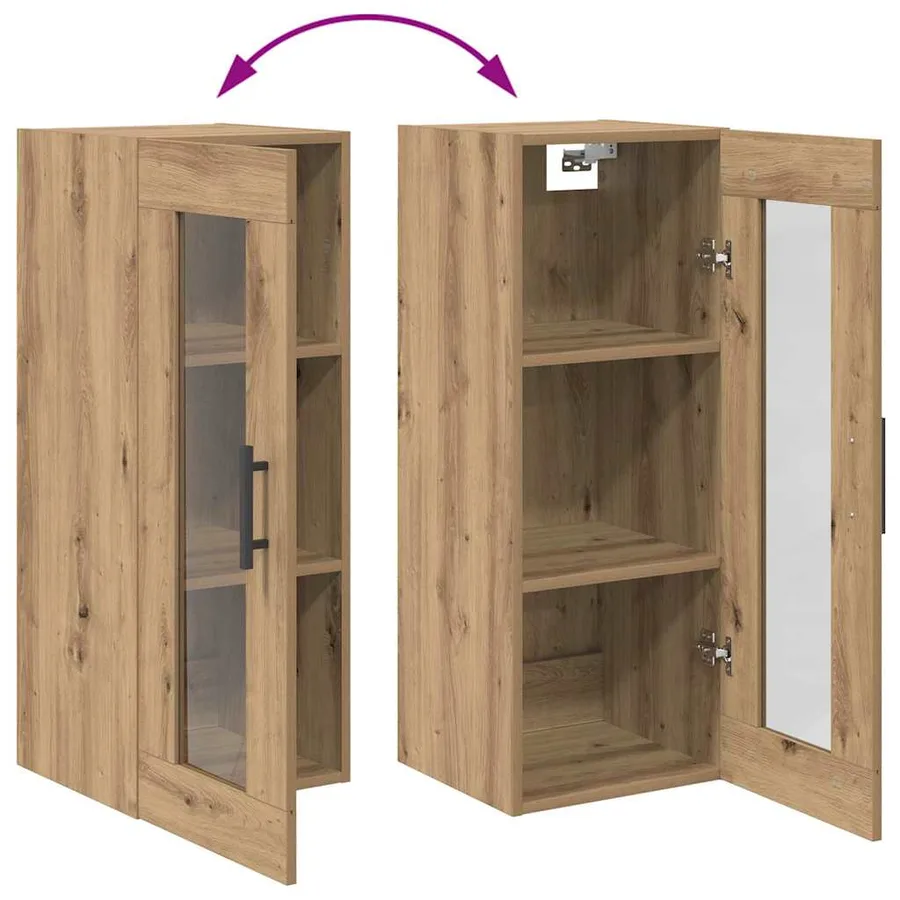 Haut Armoire Chêne artisanal 34,5 x 34 x 180 cm - 13