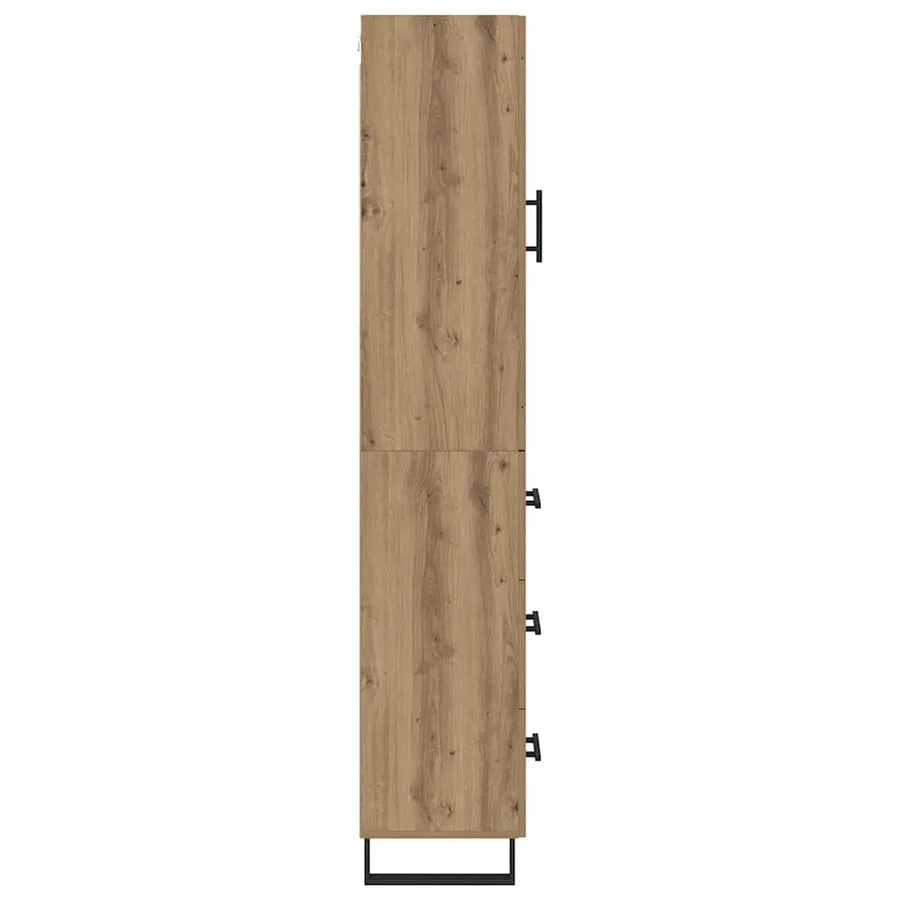 Haut Armoire Chêne artisanal 34,5 x 34 x 180 cm - 9