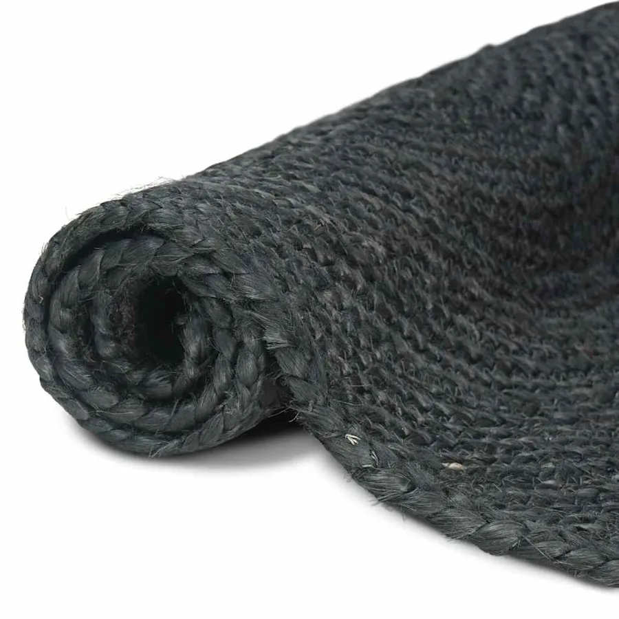 Tapis de surface Gris foncé 60 x 250 cm Jute - 3
