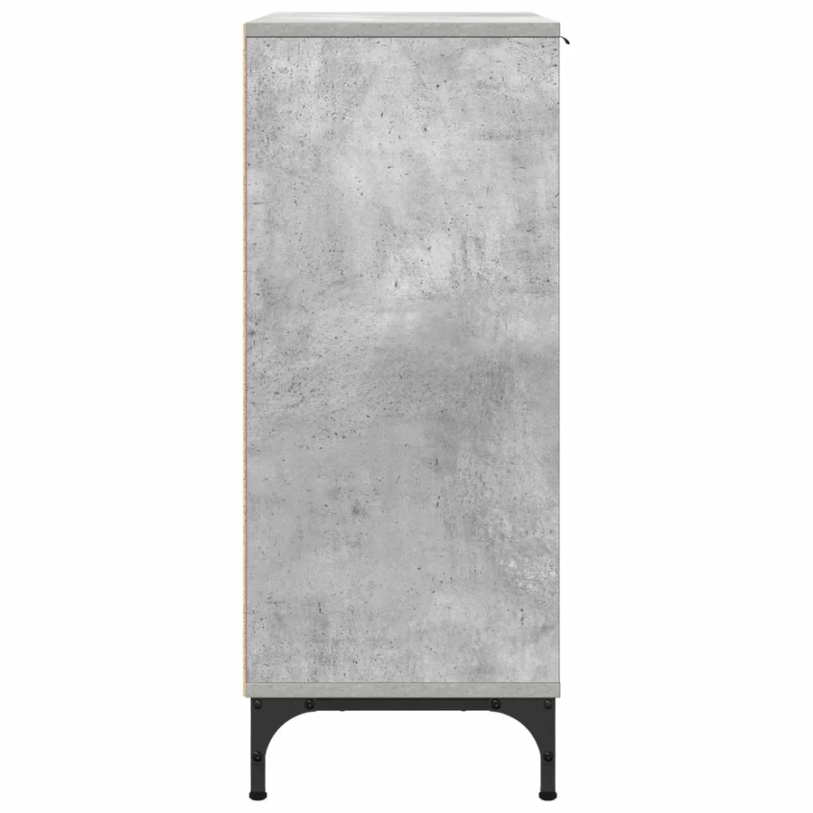 Buffet Gris béton 89,5 x 33 x 82 cm Bois d'ingénierie - 7
