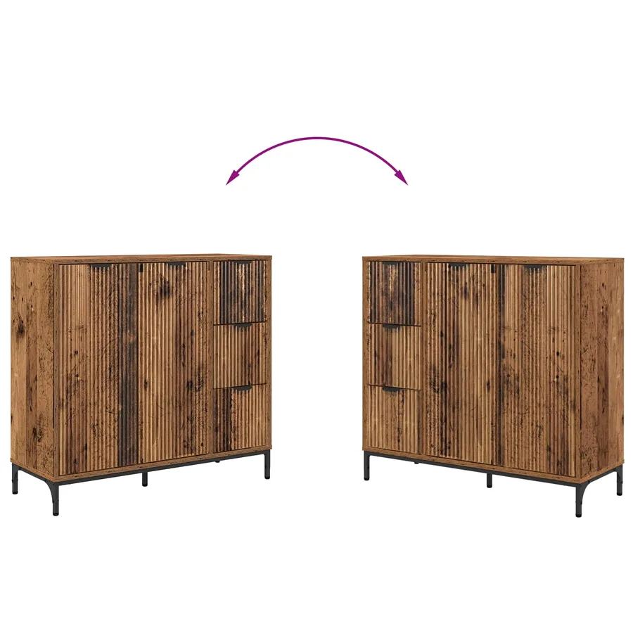 Buffet Bois ancien 89,5 x 33 x 82 cm Bois d'ingénierie - 13
