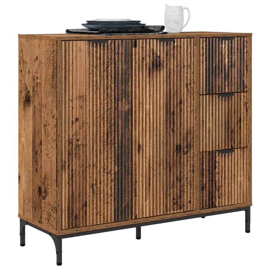 Buffet Bois ancien 89,5 x 33 x 82 cm Bois d'ingénierie - 3