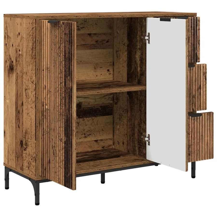 Buffet Bois ancien 89,5 x 33 x 82 cm Bois d'ingénierie - 5