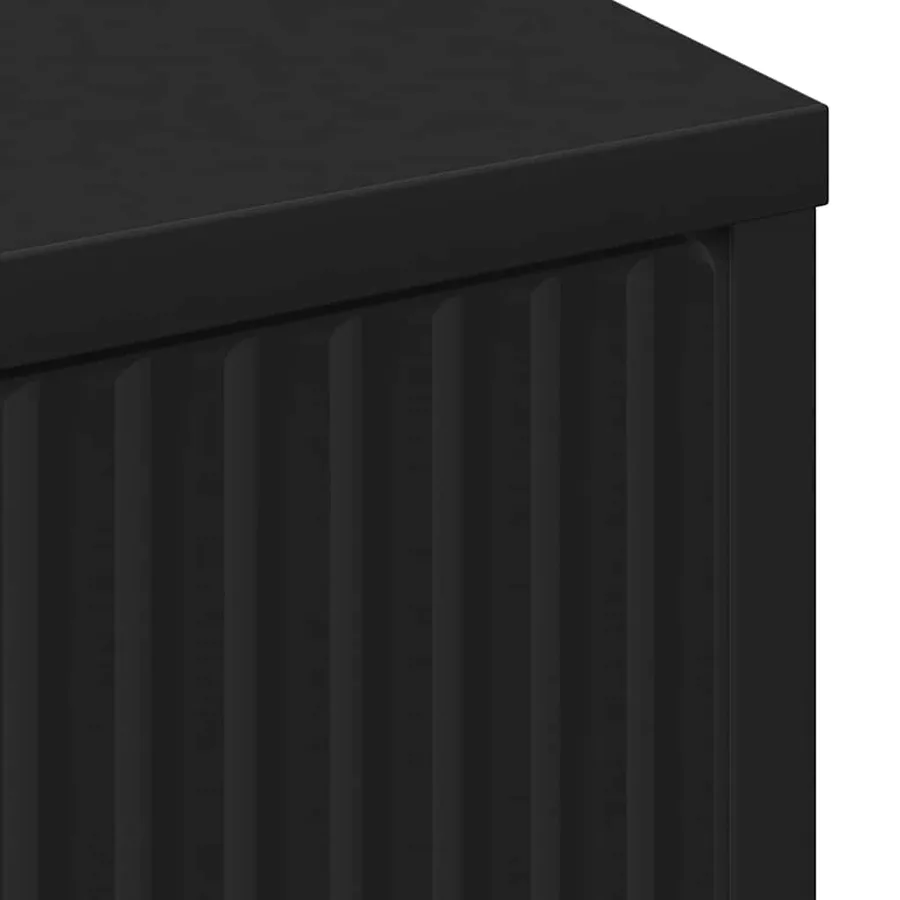Buffet Noir 89,5 x 33 x 82 cm Bois d'ingénierie - 11