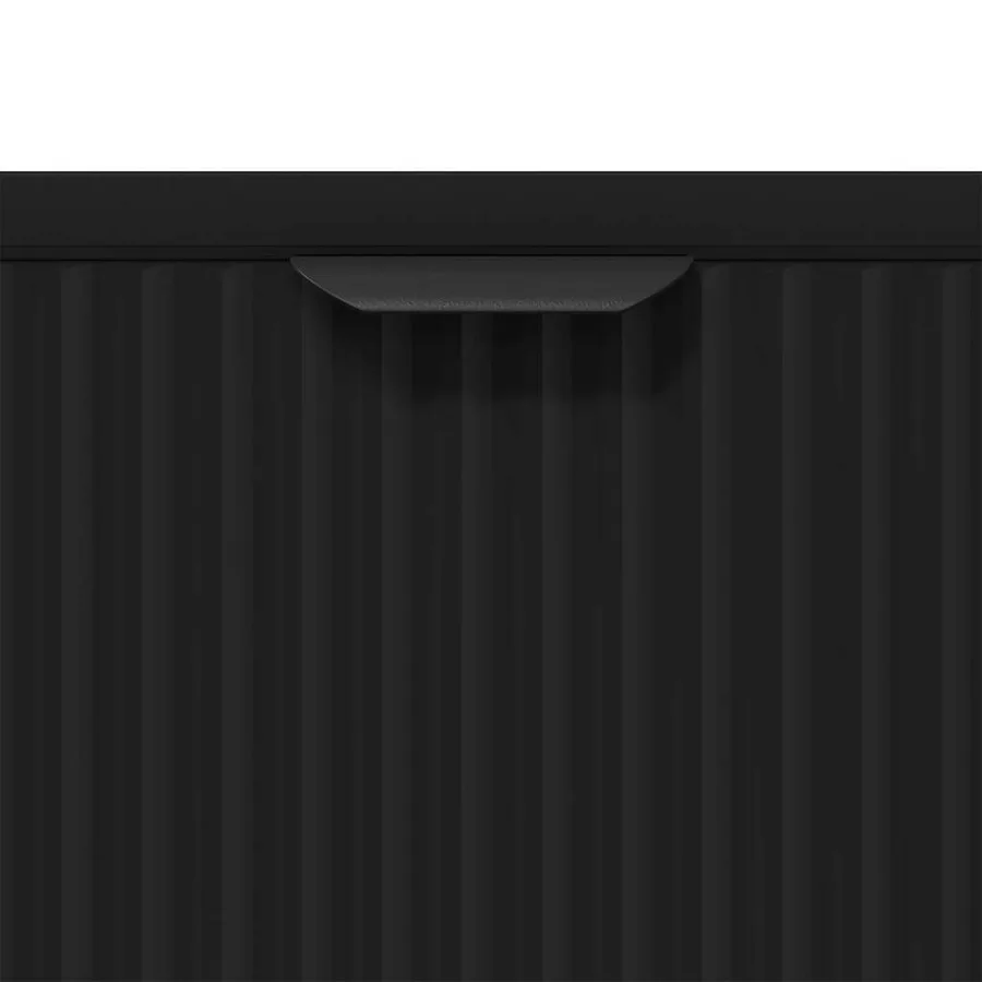 Buffet Noir 89,5 x 33 x 82 cm Bois d'ingénierie - 9