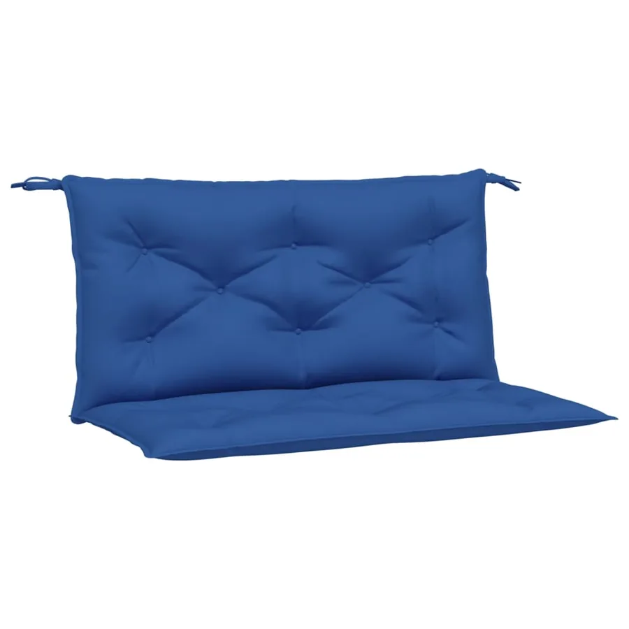 Coussins de banc de jardin lot de 2 bleu royal tissu oxford - 2
