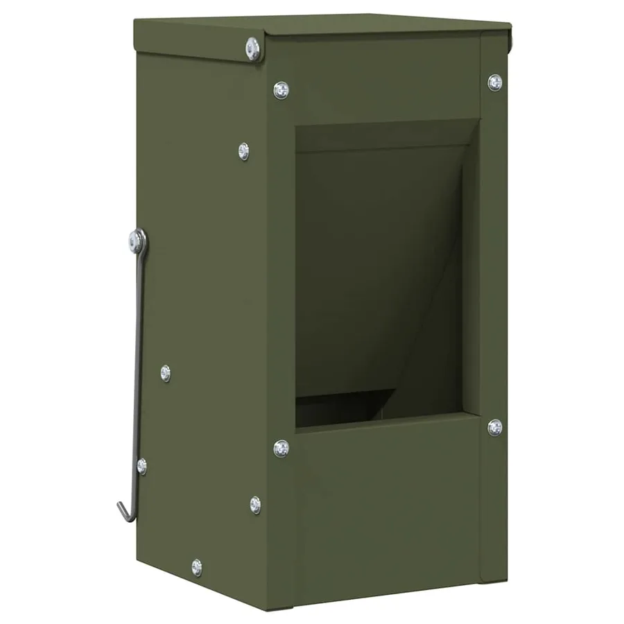 Distributeur pour lapins Vert olive 12,5 x 12,5 x 25 cm - 2
